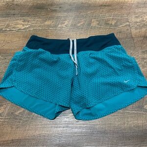 Teal Nike workout shorts
